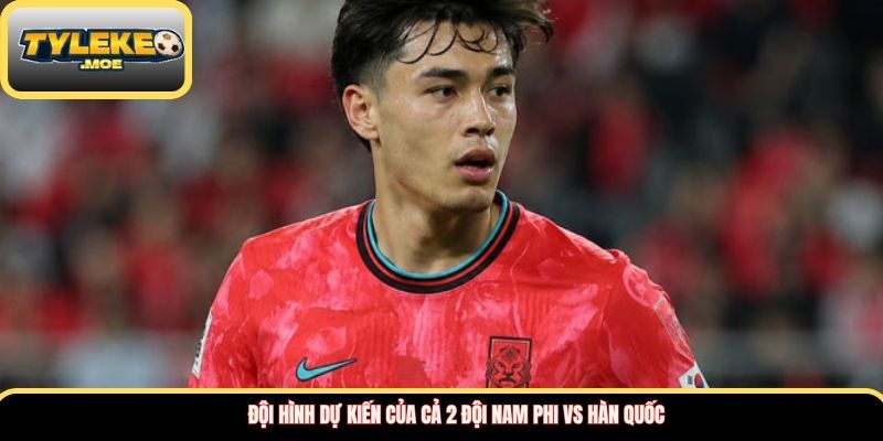 Đội hình dự kiến của cả 2 đội Nam Phi vs Hàn Quốc